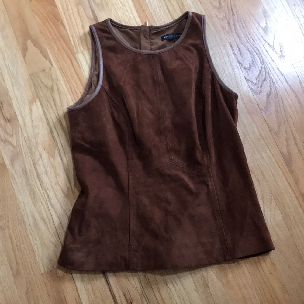 White House Black Market suede top